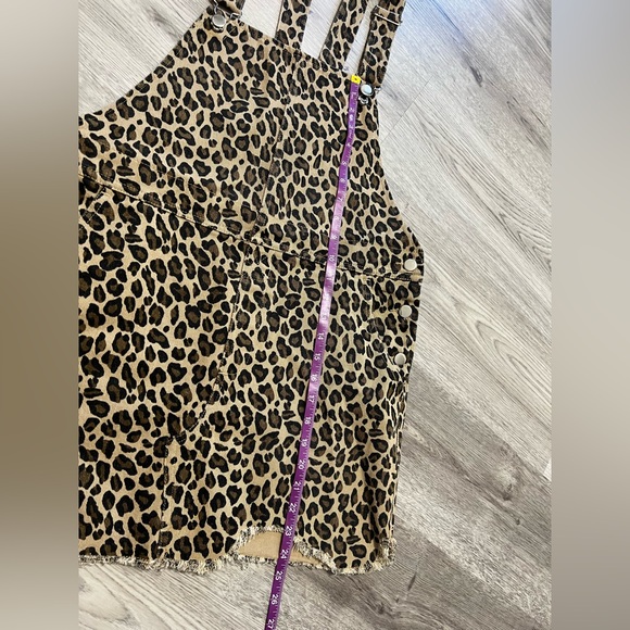 Entro brand leopard print denim overall dress - Picture 8 of 8